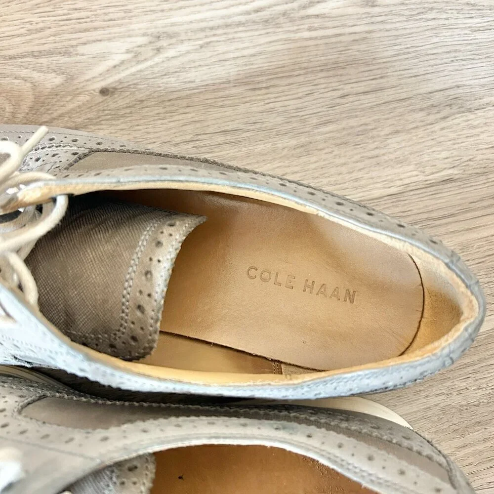 Cole Haan Men's Lunargrand Long Wing Oxfords Size 12